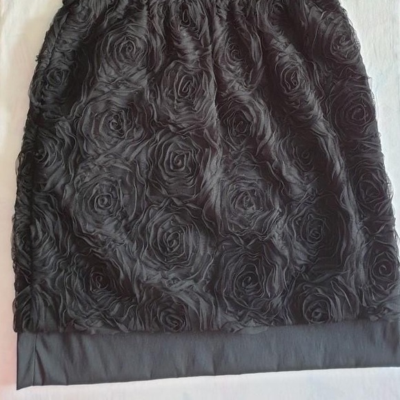 Black Floral Cocktail Dress - Picture 2 of 10